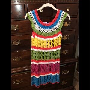 Colorful crochet tunic